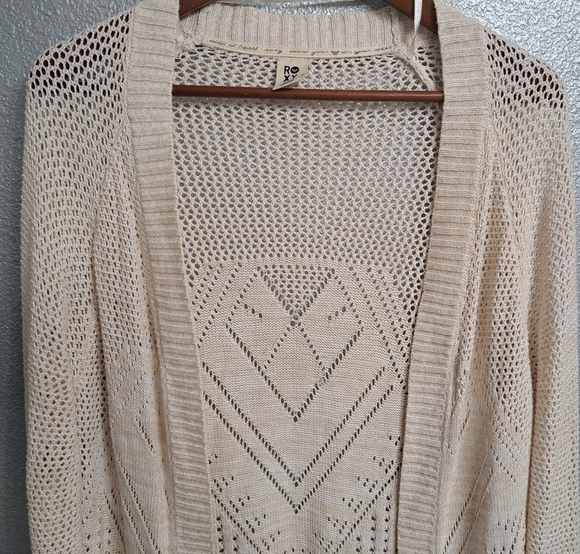 Roxy Open Front Cardigan   Size M - Picture 9 of 11